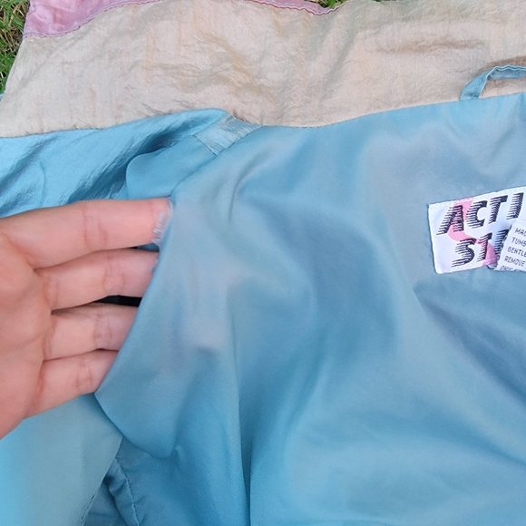 Vintage Active Stuff Windbreaker- Size Small - Picture 9 of 13